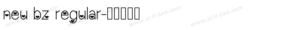neu bz regular字体转换